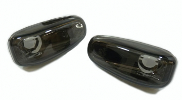 Mercedes W210 W202 SLK R170 - Klarglas Seitenblinker schwarz